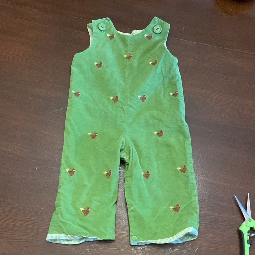 Gingham Green Corduroy Reversible Jumper by Zuccini